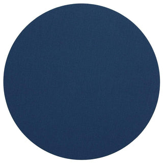 Caspari Classic Canvas Round Felt-Backed Placemat in Navy - 4 Each 4019PMRX4