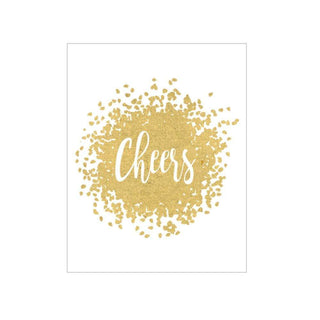 Caspari Cheers! Gift Enclosure Cards - 4 Mini Cards & 4 Envelopes 46DENC