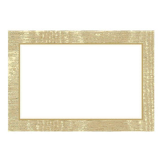 Caspari Moiré Place Cards in Gold - 10 Per Package 67924P