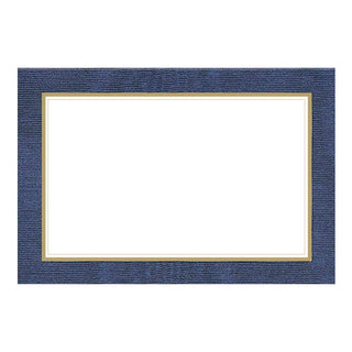 Caspari Moiré Place Cards in Blue - 10 Per Package 67925P