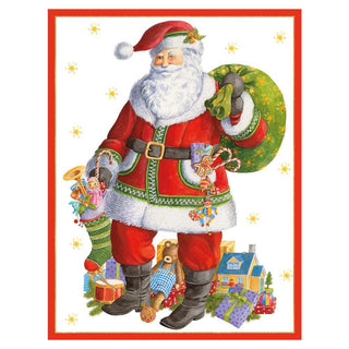 Caspari Santa Claus Lane Boxed Christmas Cards - 16 Cards & 16 Envelopes 88207