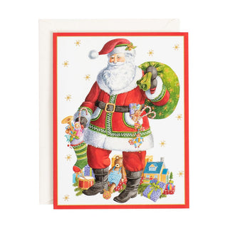 Caspari Santa Claus Lane Boxed Christmas Cards - 16 Cards & 16 Envelopes 88207