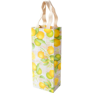 Caspari Citron Wine & Bottle Gift Bag - 1 Each 9022B4