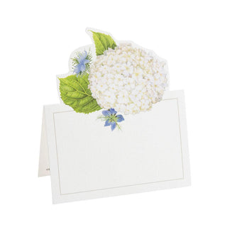 Caspari White Blooms Die-Cut Place Cards - 8 Per Package 90903P