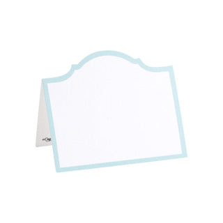 Caspari Arch Die-Cut Place Cards in Robin's Egg Blue - 8 Per Package 91906P