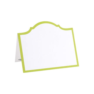 Caspari Arch Die-Cut Place Cards in Moss Green - 8 Per Package 91907P