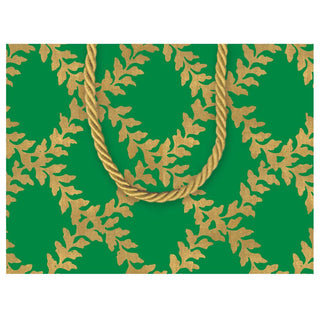 Caspari Acanthus Trellis Small Gift Bag in Green - 1 Each 96920B1