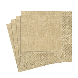 Caspari Moiré Paper Luncheon Napkins in Gold - 20 Per Package 972L