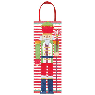 Caspari March of the Nutcrackers Wine & Bottle Gift Bag - 1 Each 9785B4