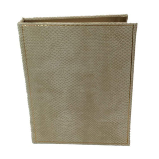 Caspari Snakeskin Address Book in Ivory - One 4" x 6" Address Book A3334