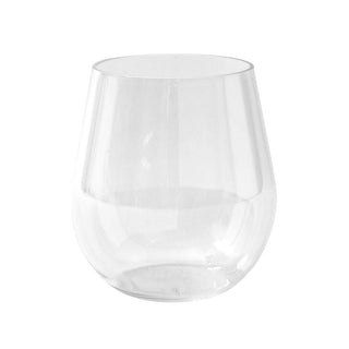 Caspari Acrylic 18.5oz Stemless Wine Glass in Crystal Clear - 1 Each ACR015