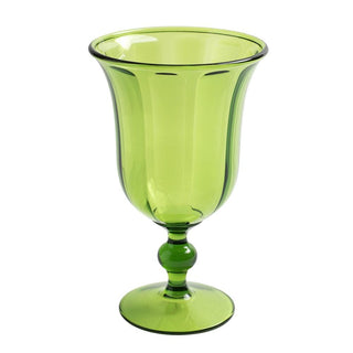 Caspari Acrylic 15oz Goblet in Emerald - 6 Each ACR201X6