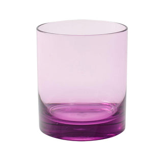 Caspari Acrylic 14oz On the Rocks Highball Glass in Amethyst - 1 Each ACR303