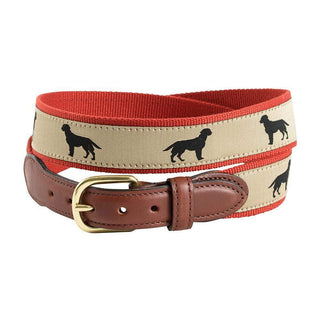 Barrons-Hunter Black Lab Motif Belt