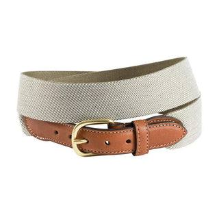 Barrons-Hunter Tan & White Wide Belgian Surcingle Belt