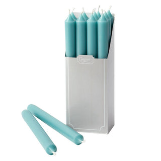 Caspari Straight Taper 10" Candles in Turquoise - 12 Candles Per Box CA40