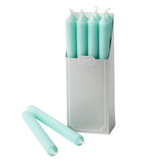 Caspari Straight Taper 10" Candles in Aqua - 12 Candles Per Box CA63