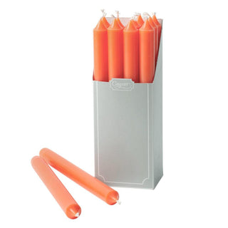 Caspari Straight Taper 10" Candles in Orange - 12 Candles Per Box CA66