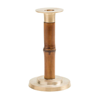 Caspari Small Bamboo Candlestick in Medium Brown - 1 Each CAN002