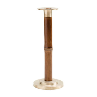 Caspari Large Bamboo Candlestick in Medium Brown - 1 Each CAN102