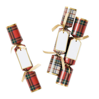 Caspari Stewart Tartan Celebration Christmas Crackers - 8 Per Box CK120.10