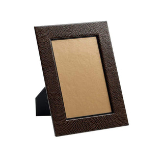 Caspari Snakeskin 4" x 6" Picture Frame in Brown & Black - 1 Each F23297