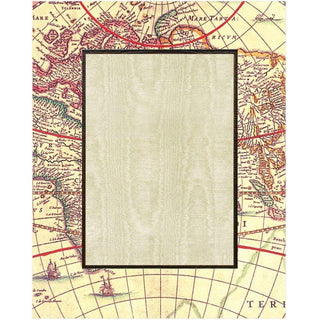 Caspari World Map 5" x 7" Picture Frame - 1 Each F7156