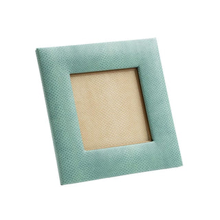 Caspari Snakeskin 4" Square Picture Frame in Mist - 1 Each F9037