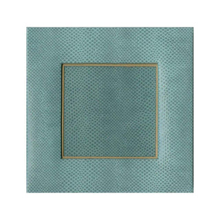 Caspari Snakeskin 4" Square Picture Frame in Mist - 1 Each F9037