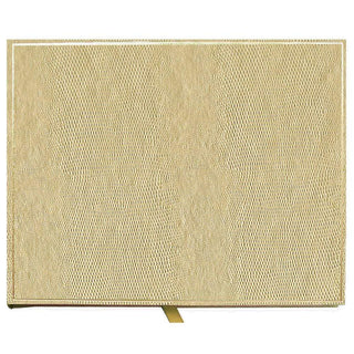 Caspari Lizard Guest Book in Platinum - 1 Each G2322