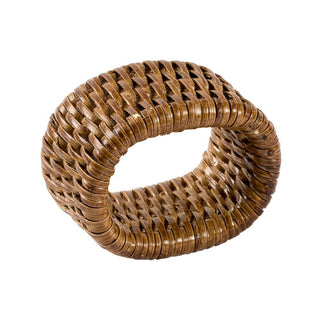 Caspari Rattan Napkin Ring in Dark Natural - 1 Each HN01