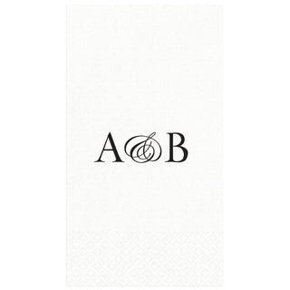 Personalization by Caspari Personalized Double Initial Guest Towel Napkins PG_2INITIAL_GUEST