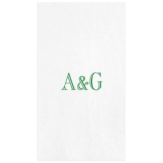 Personalization by Caspari Personalized Double Initial Guest Towel Napkins PG_2INITIAL_GUEST