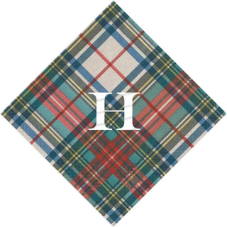 Personalization by Caspari Personalized Single Dress Stewart Tartan Cocktail Napkins PG_INITIAL_DSTARTAN_COCKTAIL