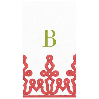 Personalization by Caspari Personalized Single Initial Passementerie Guest Towel Napkins PG_INITIAL_PASS_PL_GUEST