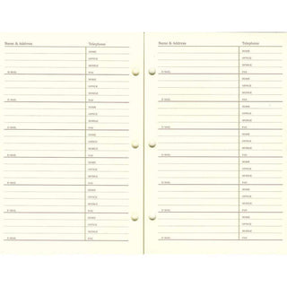 Caspari 7" x 9" Address Book Paper Refill - 1 Each R153