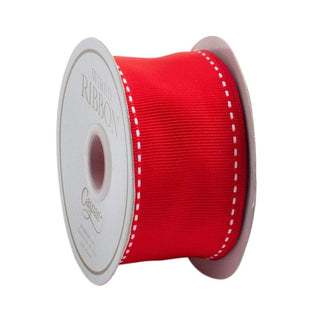 Caspari Red Grosgrain Wired Ribbon - 9 Yard Spool R705