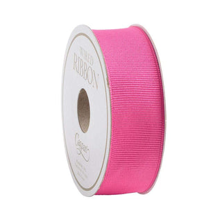 Caspari Narrow Fuchsia Grosgrain Wired Ribbon - 8 Yard Spool R866