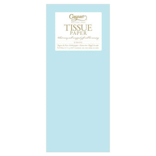 Caspari Solid Tissue Paper in Light Blue - 8 Sheets Included TIS033